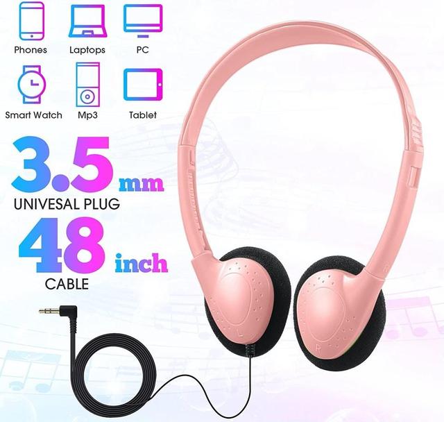 Factory Cheap Price 3.5mm Disposable Wired Headset Comfortable Over Ear Aviation Headphone for Kid School Airline Bus Tour Guide