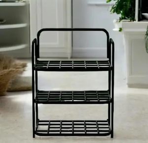 Durable Plastic Metal <b>Shoe</b> <b>Rack</b> Stackable Organizer for Home Closet Entryway Space Saving Easy to Assemble - Product Image 5