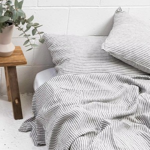 Sábana Plana de Algodón a Rayas, 300 Hilos, Transpirable, para Adultos, Juego de Ropa de Cama para Todas las Temporadas - Product Image 5