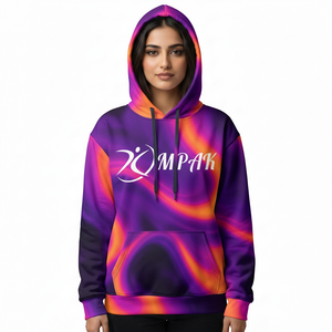 เสื้อฮู้ดดี้โอเวอร์ไซส์พรีเมียมสำหรับฤดูหนาว แบบยูนิเซ็กซ์ พร้อมลายปักและลายพิมพ์แบบซับลิเมชั่นทั่วตัว ออกแบบมาสำหรับแบรนด์แฟชั่นสตรีทแวร์ - Product Image 1