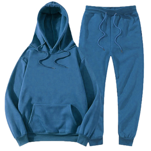 Tracksuit for <b>Men</b> Solid Casual Athletic Sweat Suit Sets Long Sleeve <b>Pullover</b> Fleece Jacket Pants Summer Track Suit - Product Image 4