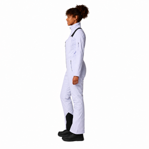 Women's One-Piece Ski <b>Suit</b> Light Blue Waterproof 10,000mm for Synthetic Insulation Hooded Zipper Closure Slim Fit 220g - Product Image 4