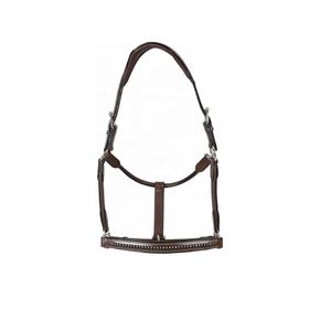 Halter de caballo de cuero acolchado de calidad superior de primera calidad con producto de foco de Crystal Gener - Product Image 1