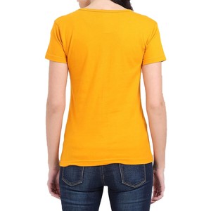 Camisetas de Lujo para Mujer, Cuello en V, Corte Regular, Manga Corta, 100% Algodón, Ajuste de Alto Rendimiento, Precio al por Mayor, OEM - Product Image 2