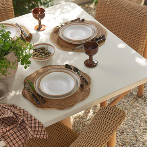 Mantel Individual de Rafia y Ratán Tejido en Forma de Corona de Lujo para Decoración de Mesa de Cocina y Restaurante - ¡Gran Oferta! - Product Image 3