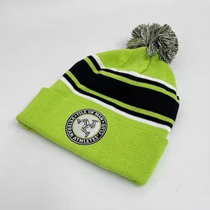 Gorros Personalizados al por Mayor/100% Acrílico, con su Propio Logotipo Bordado, Gorro de Punto de Moda, Gorro de Invierno Personalizado con Pompón - Product Image 3
