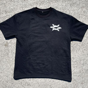 Conjunto de Shorts 2025, 100% Algodón, Verano, 2 Piezas, Logotipo Personalizado, Camiseta Oversize con Cuello Redondo, Shorts con Cordón, Ropa Deportiva Urbana para Hombre - Product Image 6