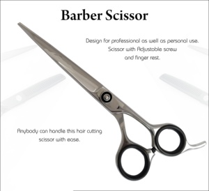 Ciseaux de coiffure professionnels pour salon de barbier, coupe droite, pour droitiers, personnalisables, en acier inoxydable, pour la beauté et la coiffure - Product Image 3
