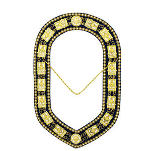 Collier maçonnique élégant et durable en métal, réglable, au design confortable, idéal pour les cérémonies, les rituels, les événements et les réunions de loges. - Product Image 4
