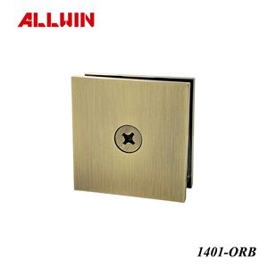 Collier de fixation mural en laiton personnalisé pour cabine de douche, 180 degrés, pour fixation mur-verre, compatible systèmes d'impérial et métrique - Product Image 3