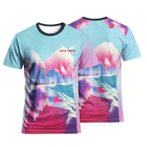 Camiseta de Manga Corta para Hombre EKIN IMPEX, Cuello Redondo, Corte Regular, Estampado de Paisaje Urbano, Transpirable, Informal, Deportiva - Product Image 1
