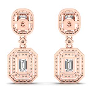 REYES CVD HPHT Lab Grown Diamond Dangle <b>Drop</b> <b>Earrings</b> in 925 Sterling Silver Wedding Party Wear Fine Jewelry For Women - Product Image 4