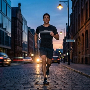 Camiseta de Compresión para Hombre, Negra, Manga Corta, Deportiva, para Gimnasio, Entrenamiento, Ropa Deportiva, Logotipo Personalizado, Fitness, Running, Ejercicio - Product Image 6