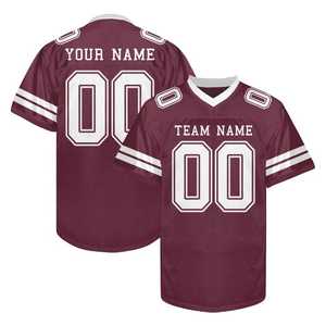 Camiseta de Fútbol Americano Personalizada con Nombre y Número, 100% Poliéster, Sublimada por Transferencia de Calor, Tejido Transpirable y Suave - Product Image 5