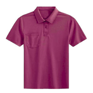 Polo para Hombre de Manga Corta, Tejido Antiarrugas, Transpirable, Corte Regular, Diseño con Bolsillo, Poliéster/Algodón, Logotipo Personalizado - Product Image 3