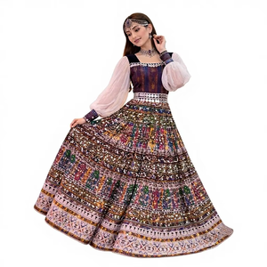 Vestido de Fiesta Casual de Talla Grande para Adultos y Niñas, Estilo Modesto, Largo, Plisado, con Cremallera y Encaje, Venta al por Mayor - Product Image 1