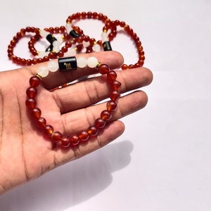 สร้อยข้อมือพลอยคาร์เนเลียนสีแดงราศีกันย์ ลูกปัดธรรมชาติ เครื่องประดับโหราศาสตร์ ขายส่ง - Product Image 3