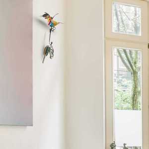 Handcrafted Iron 3D Bird <b>Wall</b> <b>Hook</b> Vintage Style Decorative Accent Durable and Decorative 3D Bird Motif Vintage Iron <b>Hook</b> - Product Image 4