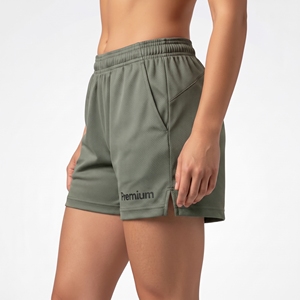 Custom <b>Women's</b> 100% Polyester <b>Shorts</b> Casual Summer Sports <b>Shorts</b> Soft Breathable Fabric Elastic Waist OEM Manufacturer - Product Image 4