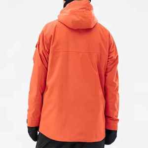 Chaqueta Acolchada con Capucha para Hombre, Color Naranja, Impermeable, Cortavientos, Manga Larga, Deportiva, Abrigo de Invierno con Cierre de Cremallera - Product Image 2
