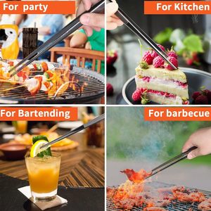 Hot Sale Top Quality Kitchenware Supplies Tweezers Food Tongs Stainless Steel Fine Cooking Barbecue Clip Dishwasher Safe - Product Image 5