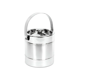 Seau à glace en acier inoxydable au design classique pour vin rouge, bière et champagne – Idéal pour les fêtes et bars - Product Image 1