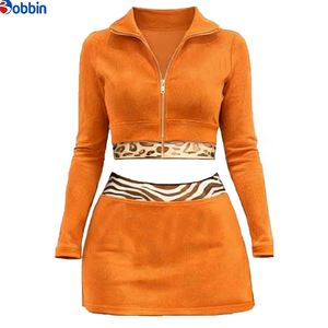 Top Trending Hot Selling Summer Clothes Women Custom Streetwear <b>Workout</b> Sets Zip up Long Sleeve <b>Jacket</b> and Shorts 2 Pcs Set - Product Image 1