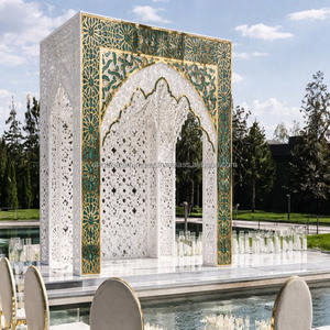 Canadian Wedding Theme Durable Fiber Reinforced Plastic Mirror Mandap - Product Image 1