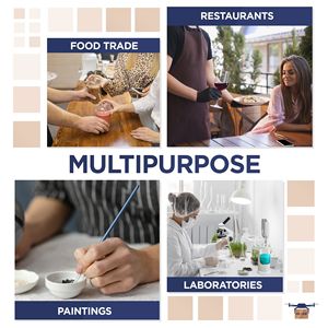 Batas de Laboratorio Desechables Rosa Claro para Adultos, Paquete de 10, Batas Médicas de Protección Personal (EPP) de 45 GSM, Batas de Laboratorio para Pintura con Puños y Cuello, Uniformes de Hospital - Product Image 5