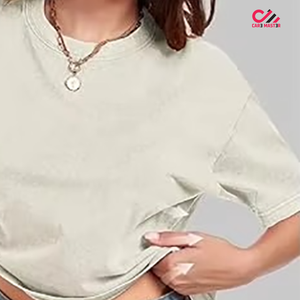 Premium Quality Loose Fit Crew Neck Short Sleeve Solid Color Cotton T-<b>Shirt</b> Breathable Casual Jersey Top Spring Summer Wear - Product Image 3