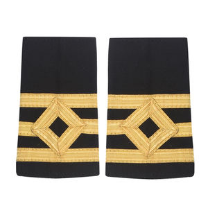 Épaulettes de pilote personnalisées de haute qualité, brodées, multi-rayures, écologiques, pour uniforme, OEM - Product Image 1