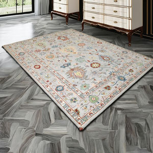 Ensemble de tapis en laine de Nouvelle-Zélande noué à la main Tapis floral moderne et confortable avec support en latex fait à la main pour tous les styles de maison - Product Image 1