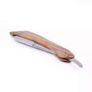 Navaja de Afeitar Manual Desechable de Acero Inoxidable de Alta Calidad con Cuchilla Única para Hombres, Uso en Salón de Belleza - Product Image 1