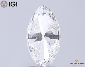 Diamant de laboratoire CVD de qualité supérieure, couleur F, clarté VVS1, taille marquise, 2,00 carats, avec certificat IGI, pièce maîtresse parfaite - Product Image 6