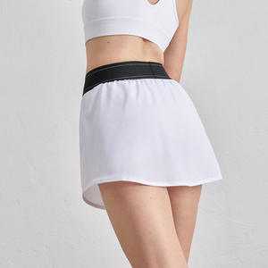กระโปรงกีฬาผู้หญิงผ้าฝ้ายแบบสองชิ้น ระบายอากาศได้ดี น้ำหนักเบา เอวธรรมชาติ ดีไซน์ป้องกันโป๊ะเป้า เหมาะสำหรับแบดมินตัน เทนนิส - Product Image 2
