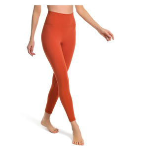 Leggings de compression respirants et antibactériens pour femmes, leggings de sport à taille haute avec poche, couleur unie, polyester, séchage rapide - Product Image 1