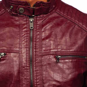 Nouvelle arrivée, veste d'hiver pour homme, style crossover, cuir de qualité supérieure, fermeture éclair, style motard, grande taille, veste pour homme - Product Image 6