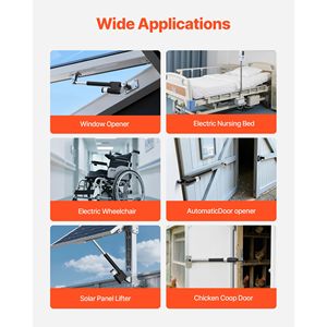 Ultra Heavy Duty <b>12V</b> <b>Linear</b> <b>Actuator</b> 7.87 Inch 2023lbs/9000N <b>Linear</b> Motion IP65 Waterproof 0.2'/s Motion Easy Mounting Brackets - Product Image 6