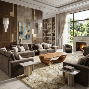 Mesa de Centro de Alta Calidad en Madera Sólida de Trembesi, Diseño Artístico Moderno, Venta al Por Mayor, Mesa de Café Personalizada, Diseño Único Hecho a Mano - Product Image 4