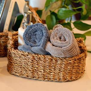 Offre Spéciale Nouveauté 2026 Paniers de Rangement Vintage en Osier et Jonc de Mer Tressé du Vietnam et Étagère à Vêtements au Design Unique - Product Image 6