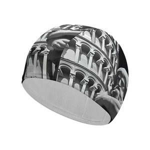 Bonnet de bain en silicone uni, unisexe, ajustement élastique, design imperméable - Product Image 5