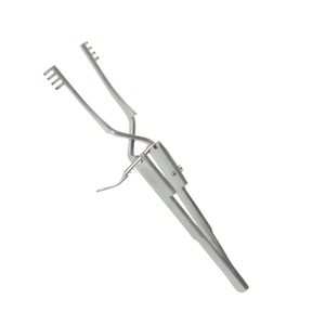 Écarteur cutané chirurgical auto-retenant en acier inoxydable de qualité supérieure, à action croisée, à pointes émoussées 4x4, certifié CE ISO - Product Image 1