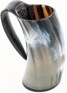 Taza de Cuerno Vikinga Hecha a Mano con Diseño Único de Animales Tallados, Ecológica, de Alta Calidad, Personalizada, de Ágata Natural - Product Image 3