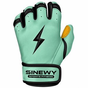 Gants de frappe SINEWY en cuir PU vert menthe, durables, avec fermeture auto-agrippante, support de poignet, unisexe, pour adultes, ambidextres, pour l'entraînement - Product Image 2