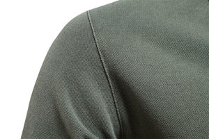 Chemises pour hommes en coton 100% tricoté, couleur unie, écologiques, décontractées, à manches courtes, col rabattu, mode streetwear - Product Image 5