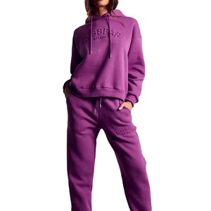 ชุดวอร์มสองชิ้นสำหรับผู้ชายชุดวอร์มผ้าฝ้ายขนแกะสำหรับเด็กผู้หญิงชุดวอร์มลำลองพิมพ์ลายพัฟ3D ตามสั่ง - Product Image 1