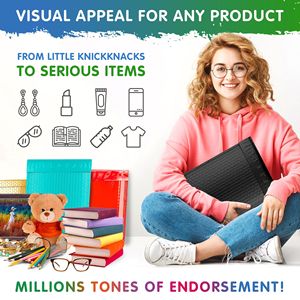 Black Poly bollettini auto-sigillati 6.5X9 pollici 250 pacco buste di spedizione impermeabili buste buste imbottite a bolle durevoli - Product Image 6