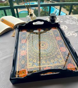 Plateau en bois imprimé UV, durable, avec impression à l'encre, pour usage commercial intensif, idéal pour la vente en gros et comme plateau de service - Product Image 2