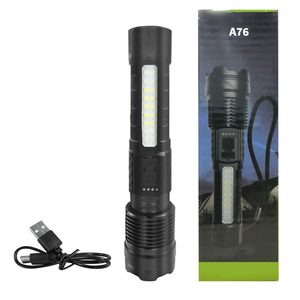 2Pack USB <b>Rechargeable</b> LED <b>Flashlight</b> Adjustable Focus for Camping Hiking Outdoor Work by Logistics Only USPS.T - Product Image 3