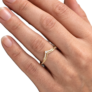 แหวนเพชรทรงกลมเพาะเลี้ยงในห้องปฏิบัติการ ขายส่ง แหวนทองคำแท้ 10K 14K แหวนสัญญาประดับเพชรแบบหนามเตย แหวนเพชรสำหรับงานปาร์ตี้ แหวนเพชรดีไซน์เรียบหรู แหวนโค้ง - Product Image 6